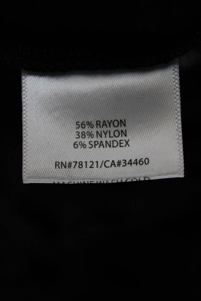 Eileen Fisher Women Cropped Rayon Black Leggings Size PP