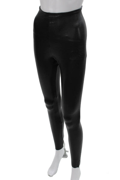 Commando Women Faux Leather Ankle Leggings Black Size S