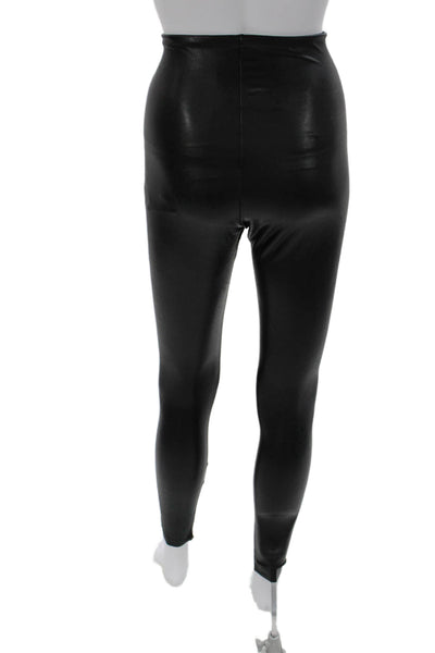 Commando Women Faux Leather Ankle Leggings Black Size S