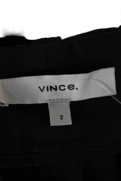 Vince Women Cropped Green Cotton Button Pants Size 2