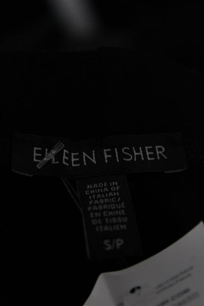 Eileen Fisher Womens Petite Ankle Black Pants Size S