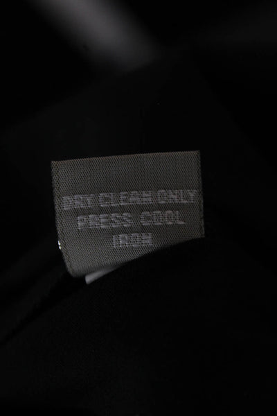 Ellen Tracy Women Black Dress Pants Zip 97% Cotton 3% Spandex Size 6