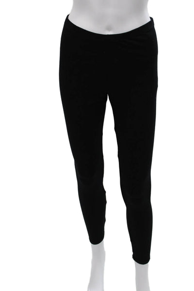 Eileen Fisher Womens Ankle Leggings Black Rayon Size S