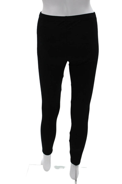 Eileen Fisher Womens Ankle Leggings Black Rayon Size S