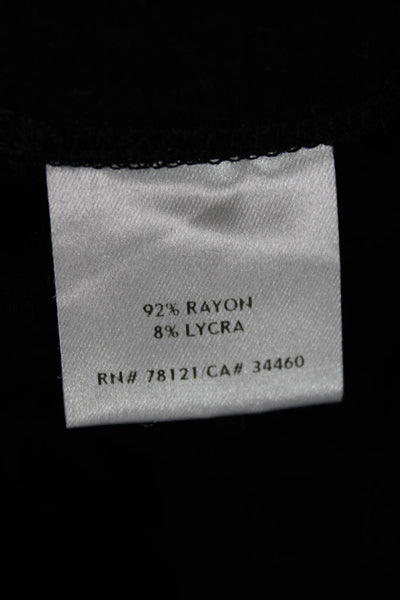 Eileen Fisher Womens Ankle Leggings Black Rayon Size S