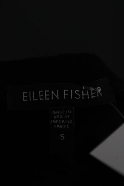 Eileen Fisher Womens Ankle Leggings Black Rayon Size S