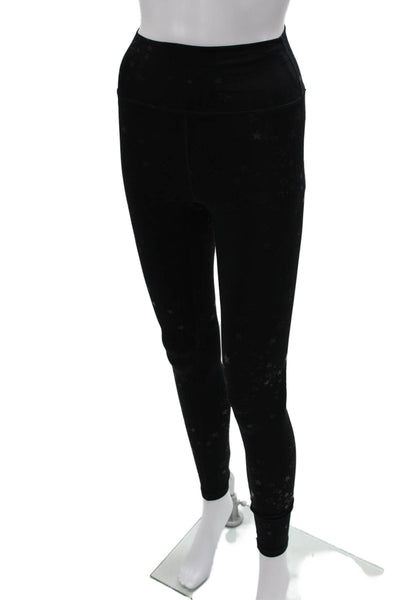 Spiritual Gangster Women Ankle Leggings Black Stars Size XS