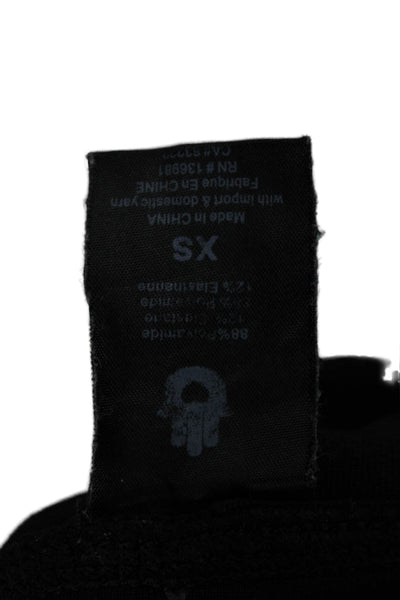 Spiritual Gangster Women Ankle Leggings Black Stars Size XS