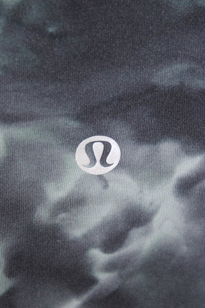Lululemon Women Cropped Leggings Multicolor Tie Dye Nylon Lycra Size 4