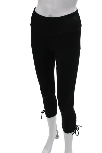 Strut This Womens Capri Leggings Black Pull On Activewear Size One Size