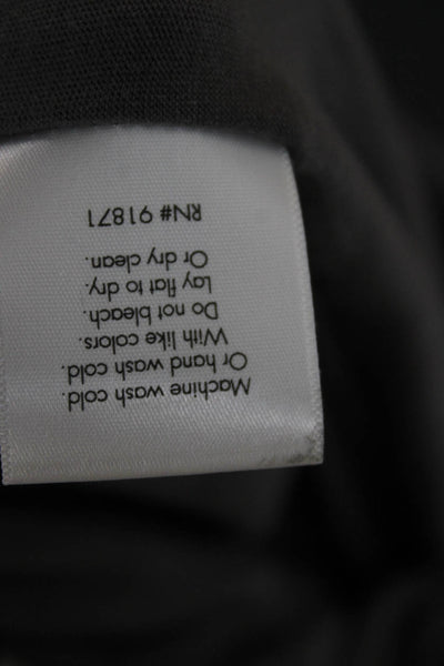 Noblu Womens Cropped Gray Pull On Pants 97% Cotton Inseam 28 Size M