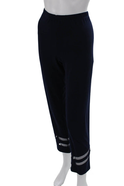 Connie K Women Capri Leggings Blue Size XL