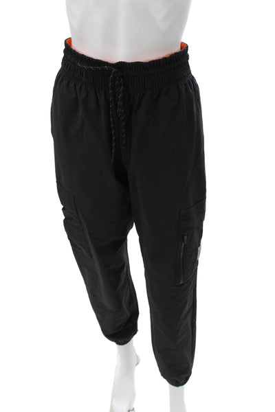 Nike Mens Black Nylon Jogger Pants Drawstring Size XS