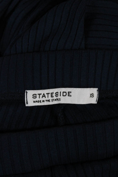 Stateside Women Blue Polyester Blend Pull On Sweatpants Size XS