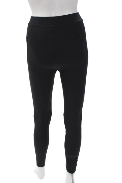 PE Nation Womens Black Jogger Pants Polyester Blend Drawstring Size S