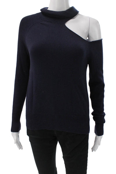 Acrobat Women Turtleneck Pullover Sweater Blue 80% Cotton Long Sleeve Size XS