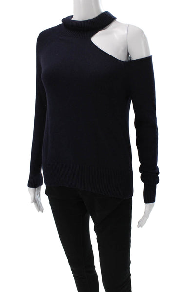 Acrobat Women Turtleneck Pullover Sweater Blue 80% Cotton Long Sleeve Size XS