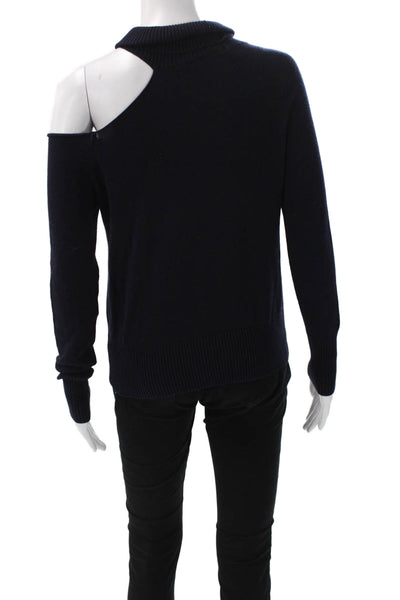 Acrobat Women Turtleneck Pullover Sweater Blue 80% Cotton Long Sleeve Size XS