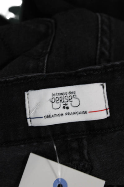 Le Temps Des Perises Women Skinny Black Jeans Size 25