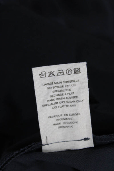 Loulou Studio Women Dress Pants Black Zip 100% Virgin Wool Size XS