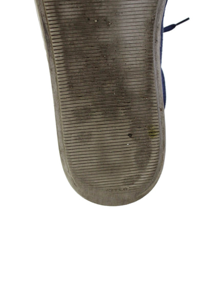 Allen Edmonds Mens Suede Lace Up Sneakers Shoes Blue Size 10