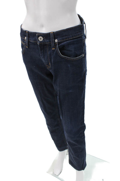 Hudson Mens Straight Blue Jeans Button Mid Rise Cotton Blend Size 30