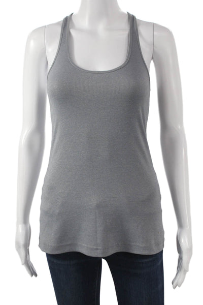 Lululemon Women Basic Sleeveless Nylon Scoop Neck Tank Gray Size 4