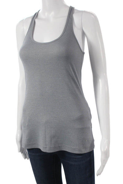 Lululemon Women Basic Sleeveless Nylon Scoop Neck Tank Gray Size 4