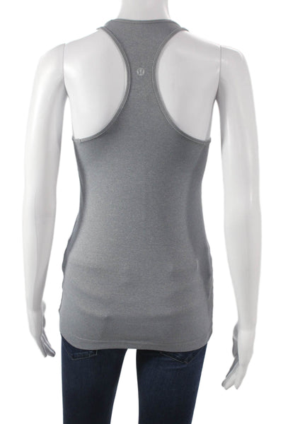 Lululemon Women Basic Sleeveless Nylon Scoop Neck Tank Gray Size 4
