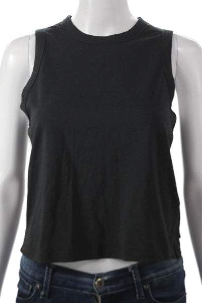 Lululemon Women Sleeveless Basic Tank Black Crew Neck Nylon Blend Size 4