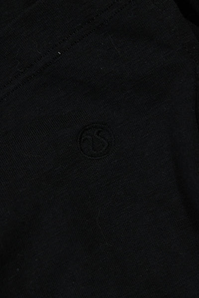 Lululemon Women Sleeveless Basic Tank Black Crew Neck Nylon Blend Size 4