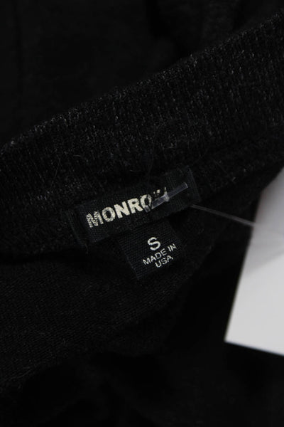 Monrow Womens Basic Tank Black Scoop Neck Sleeveless Size S