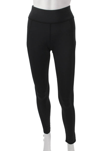 Michi Women Ankle Leggings Black Nylon Spandex Size S