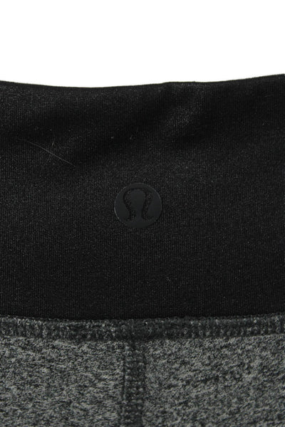 Lululemon Womens Ankle Leggings Gray Nylon Blend Size 4