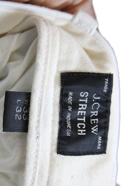 J Crew Mens Chino Pants White Cotton Size 33