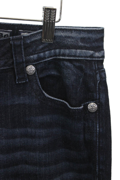 Miss Me Women Bootcut Jeans Blue Mid Rise Button Fly 32 Inseam Size 30