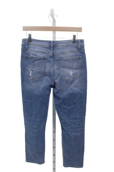 Flying Monkey Womens Skinny Jeans Blue Cotton Mid Rise Inseam 27 Size 26