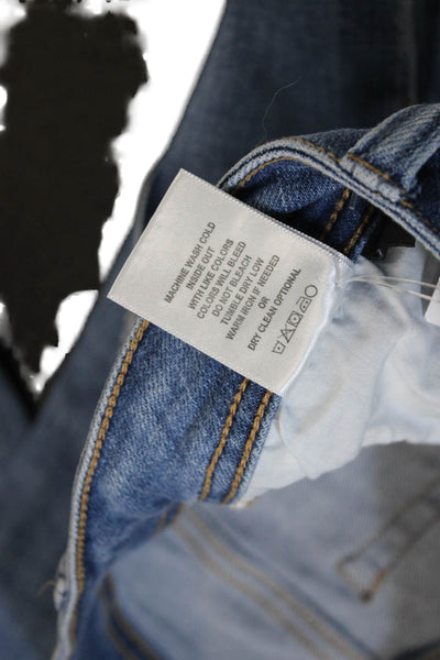 Flying Monkey Womens Skinny Blue Cotton Jeans Mid Rise Inseam 27 Size 28