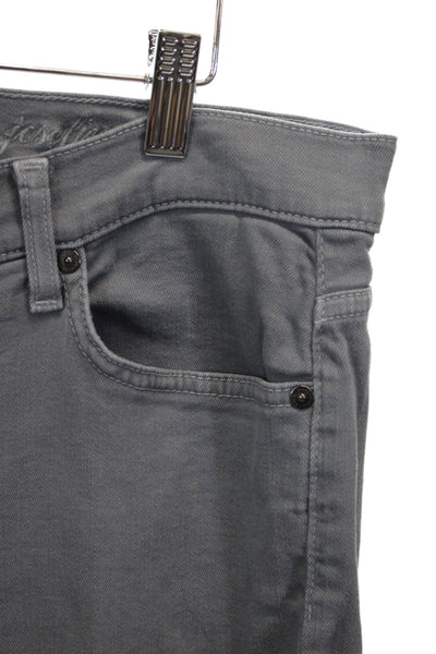 7 For All Mankind Womens Skinny Gray Jeans Cotton Inseam 32 Size 30