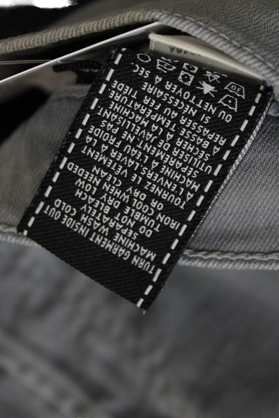 7 For All Mankind Womens Skinny Gray Jeans Cotton Inseam 32 Size 30