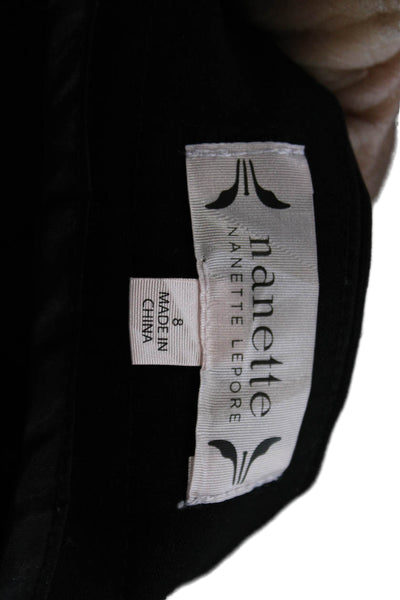 Nanette Nanette Lepore Womens Black Dress Pants Rayon Nylon Spandex Size 8