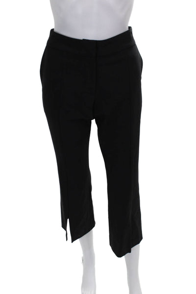 Alexis Womens Cropped Black Polyester Pants Zip Closure Size S