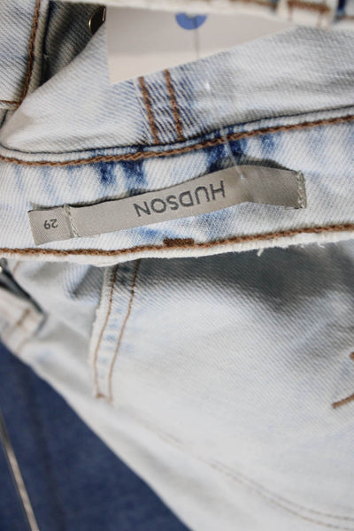 Hudson Womens Wide Leg High Rise Jeans Blue Size 29