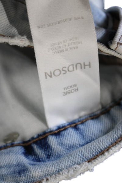 Hudson Womens Wide Leg High Rise Jeans Blue Size 29