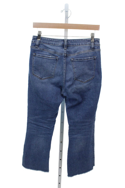 Flying Monkey Womens Cropped Blue Jeans Cotton Blend Low Rise Size 26