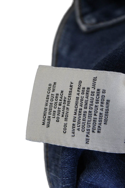 Alice + Olivia Women Blue Straight Jeans Cotton Size 26