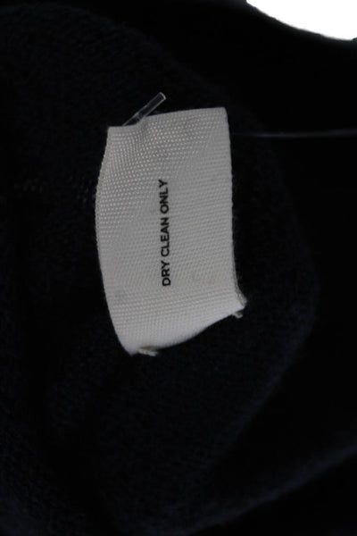 Moon & Meadow Womens Pullover Cashmere Crew Neck Blue Sweater Size XS
