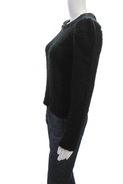 Derek Lam 10 Crosby Women Black Acrylic Crew Neck Pullover Long Sleeve Size S