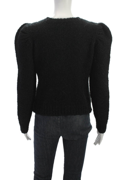 Derek Lam 10 Crosby Women Black Acrylic Crew Neck Pullover Long Sleeve Size S