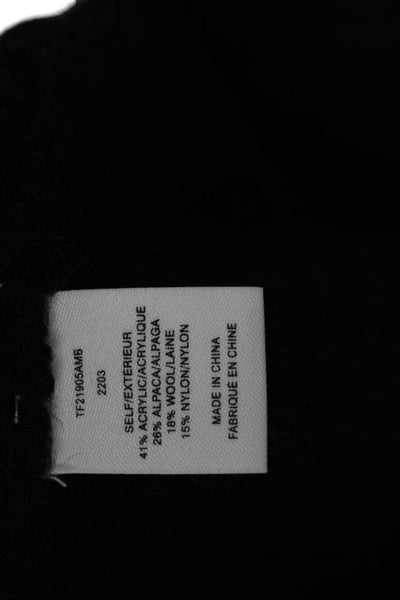 Derek Lam 10 Crosby Women Black Acrylic Crew Neck Pullover Long Sleeve Size S